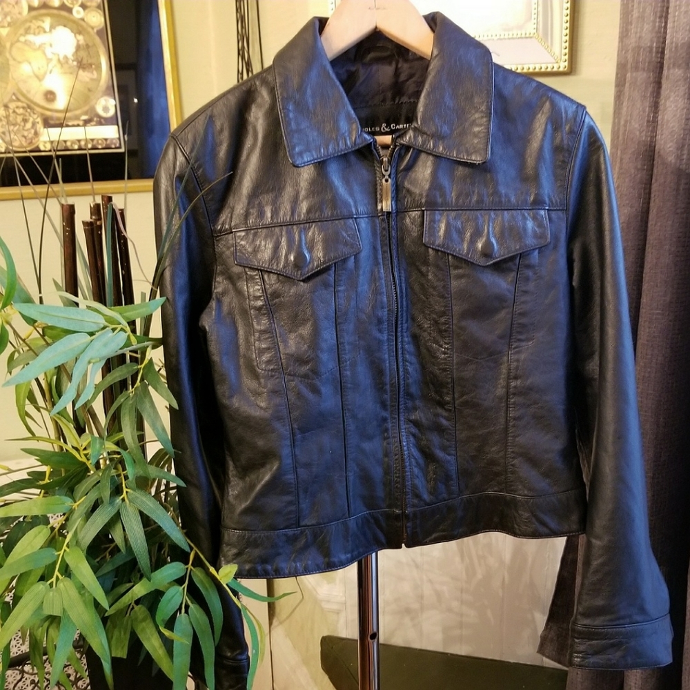 Knowles & Carter Black Leather Jacket
